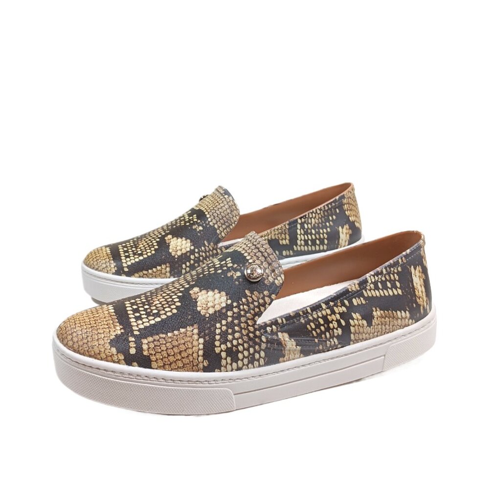 Vince Camuto Marjetta Sneakers Womens 9 Roccia Print Faux Leather Slip On Flats